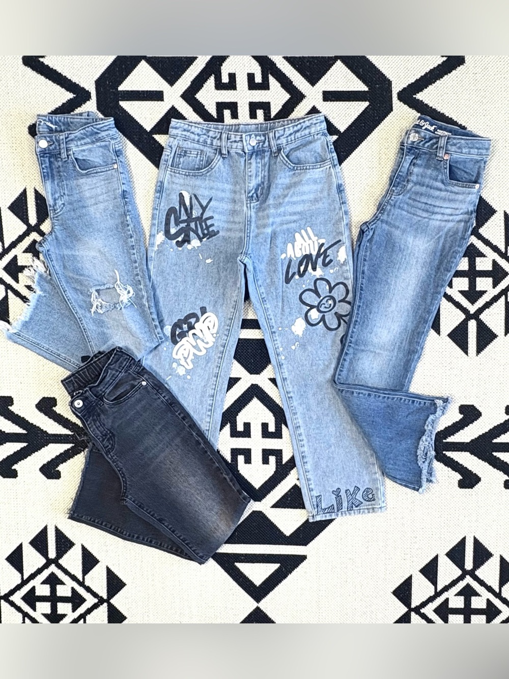 Girls Bundle of High Rise Denim Jeans Size 10
